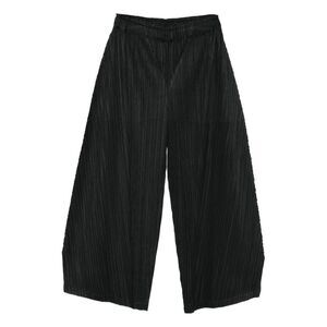 Pleats Please Black Trousers - Palazzo Pants Women
